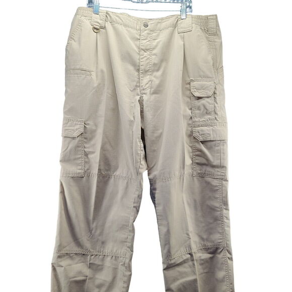 5.11 Tactical Series Mens Pants Beige Size 42 Polyester Blend Pockets Lot Of Two - Picture 2 of 13